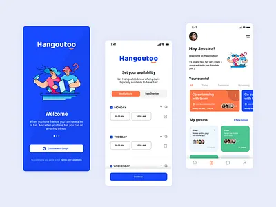 Hangoutoo branding design illustration illustrator logo ui ux vector web website