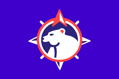 North Polar Bear Logo branding business logo compass contemporary design drawing elegance graphic design illustration logo logoground logomaker north pole polar bear ui