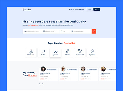 Banadoc landing page doctor medical check website doctor website health medicine website healthcare website medical check up website online doctor booking website online medical website