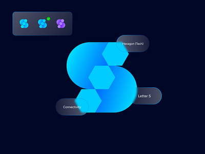 Letter S - Hexagon - Connectivity Logo Design brand identity branding brandmark business logo design company logo design consulting logo design design graphic design growth logo design icon logo logo logo concept logo design logomark minimal logo design modern logo saas logo design tech logo unique logo wordmark logo