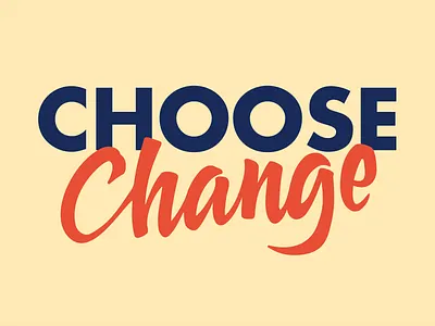 Calligraphy logo for “Choose Change” coaching and consulting brand identity brush lettering brush script calligraphy coaching logo consulting logo custom lettering hand lettering handwritten logo lettering logo logo design logotype modern calligraphy personal brand script logo type design typography visual identity wordmark