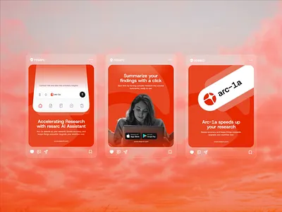 Resarc - Social Media Post ai animation artificial intelegent branding design graphic design instagram post llm logo motion graphics post research social media post ui uigo ux