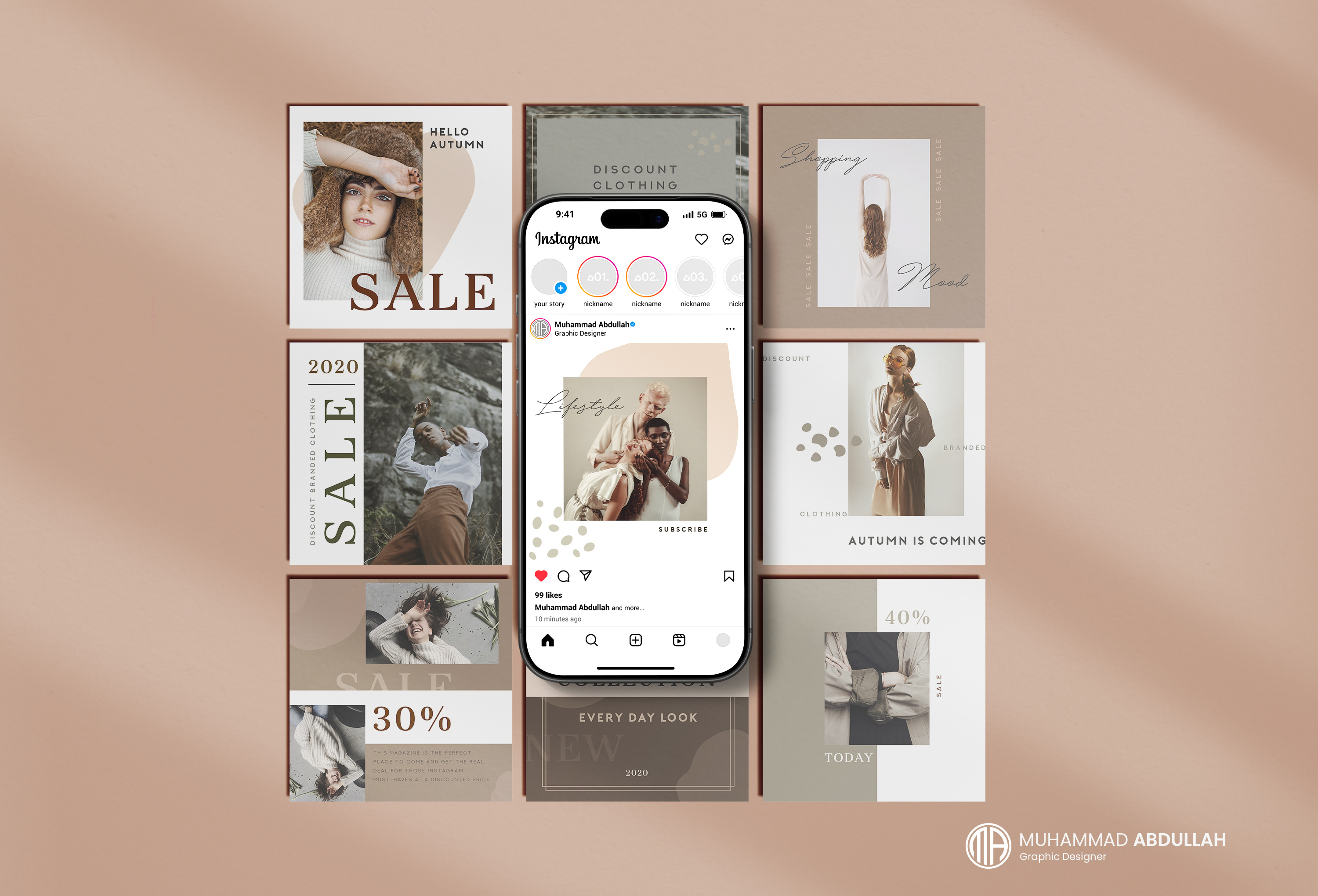 Creative Social Media Post Design | Fashion & Branding branding creative design creative layout fashion branding fashion design graphic design instagram posts modern layout social media design visual identity