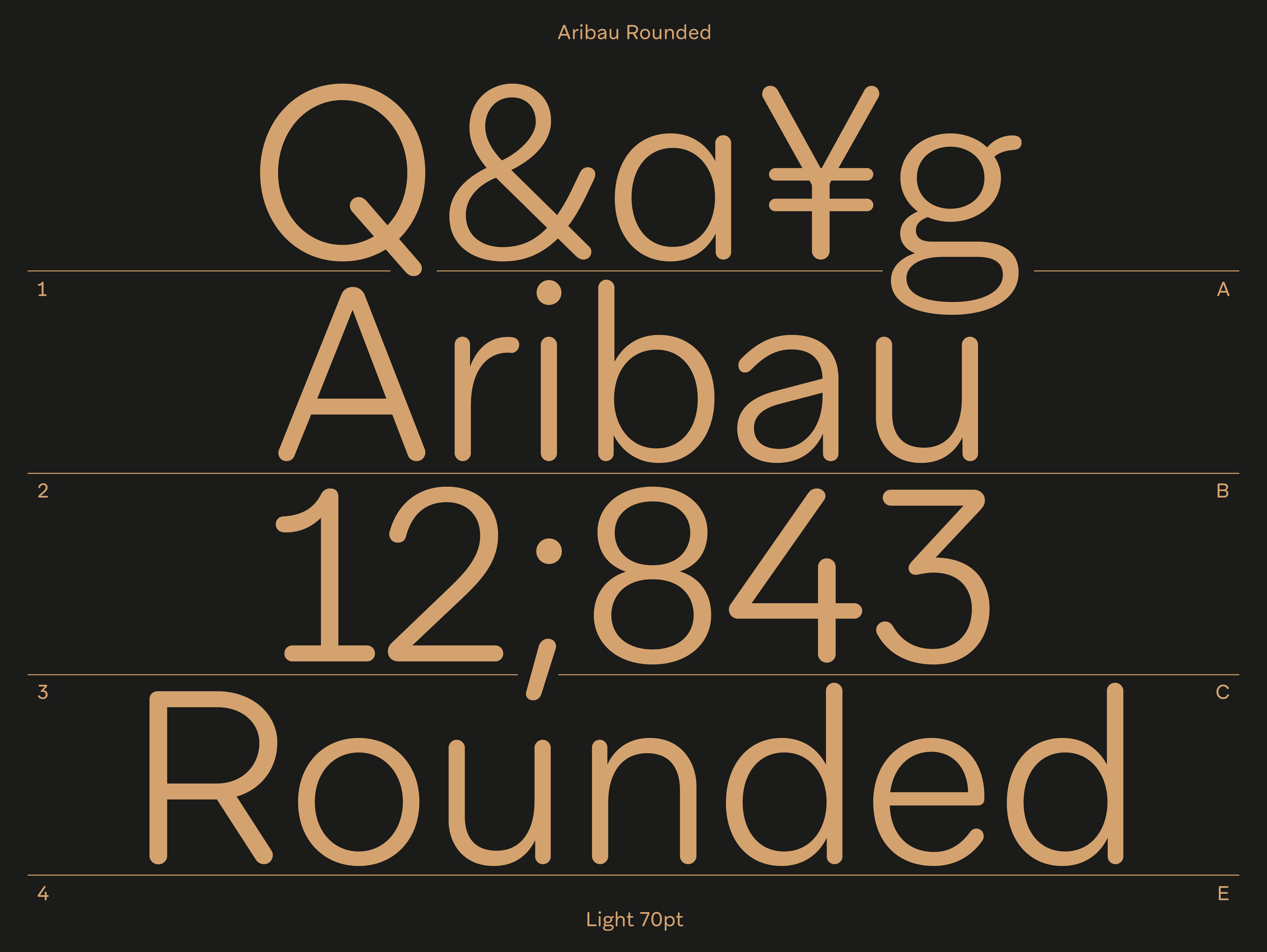 Example of Aribau Rounded 💥