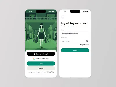 Ecommerce App Onboarding UI app intro screens app welcome screens blue theme ui clean ui design ecommerce onboarding mobile app concept mobile commerce design mobile store onboarding modern shopping app onboarding concept onboarding flow product app intro product discovery ui shop app screens shop experience ui shopping app ui simple app screens store app ui ui ux design user journey ui