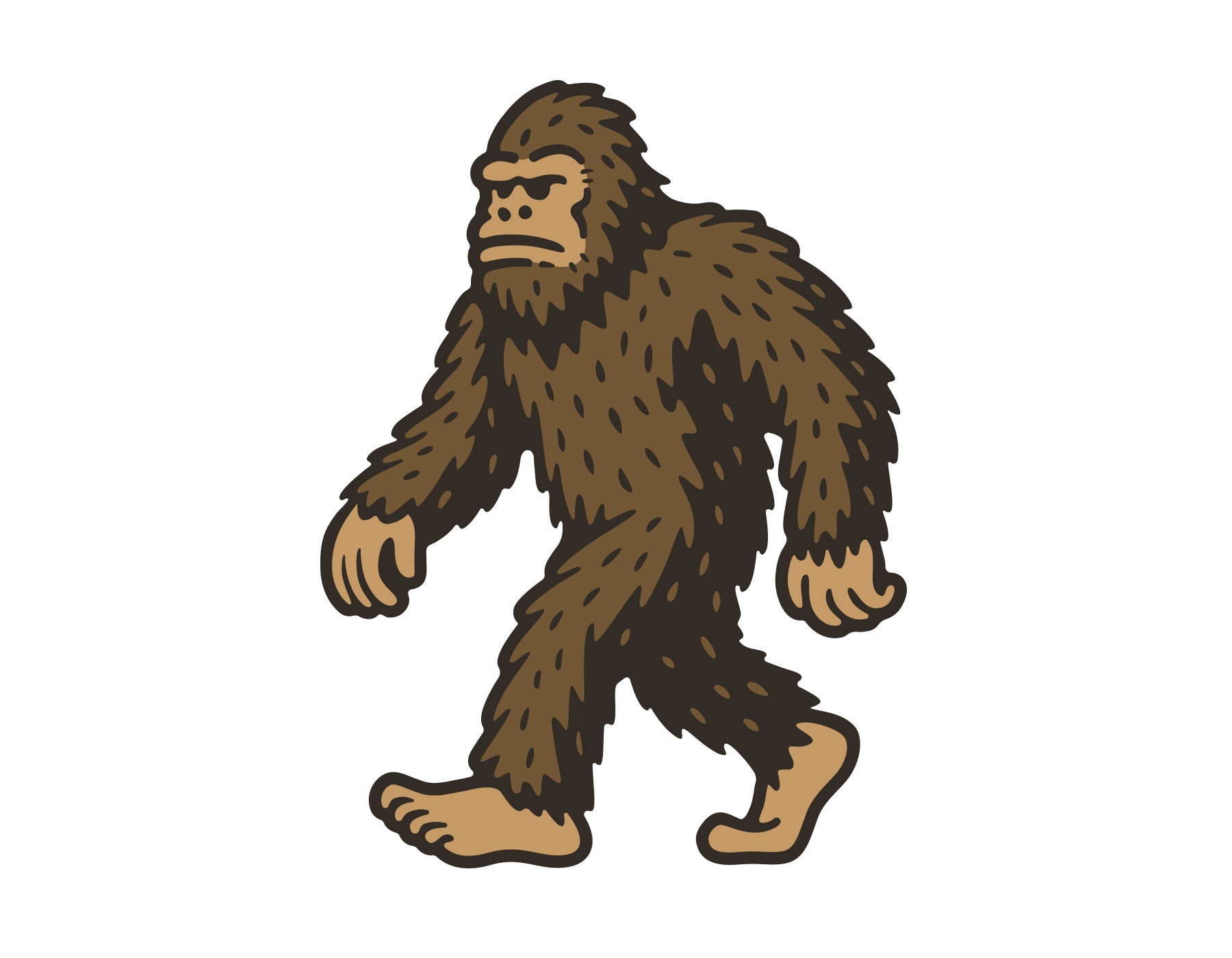 Bigfoot character design graphic design ill illustration logo stickers t shirt vector