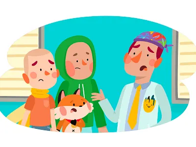 Mexican Childhood Cancer Association awareness brave cancer cartoon character color cute design doctor fox foxes friends hope hospital illustration kids
