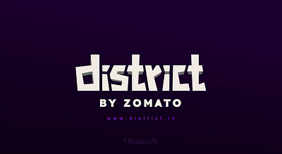 District by Zomato – Motion Identity Concept after effects app branding identity logo animation logo reveal motion graphics sound design ui animation zomato