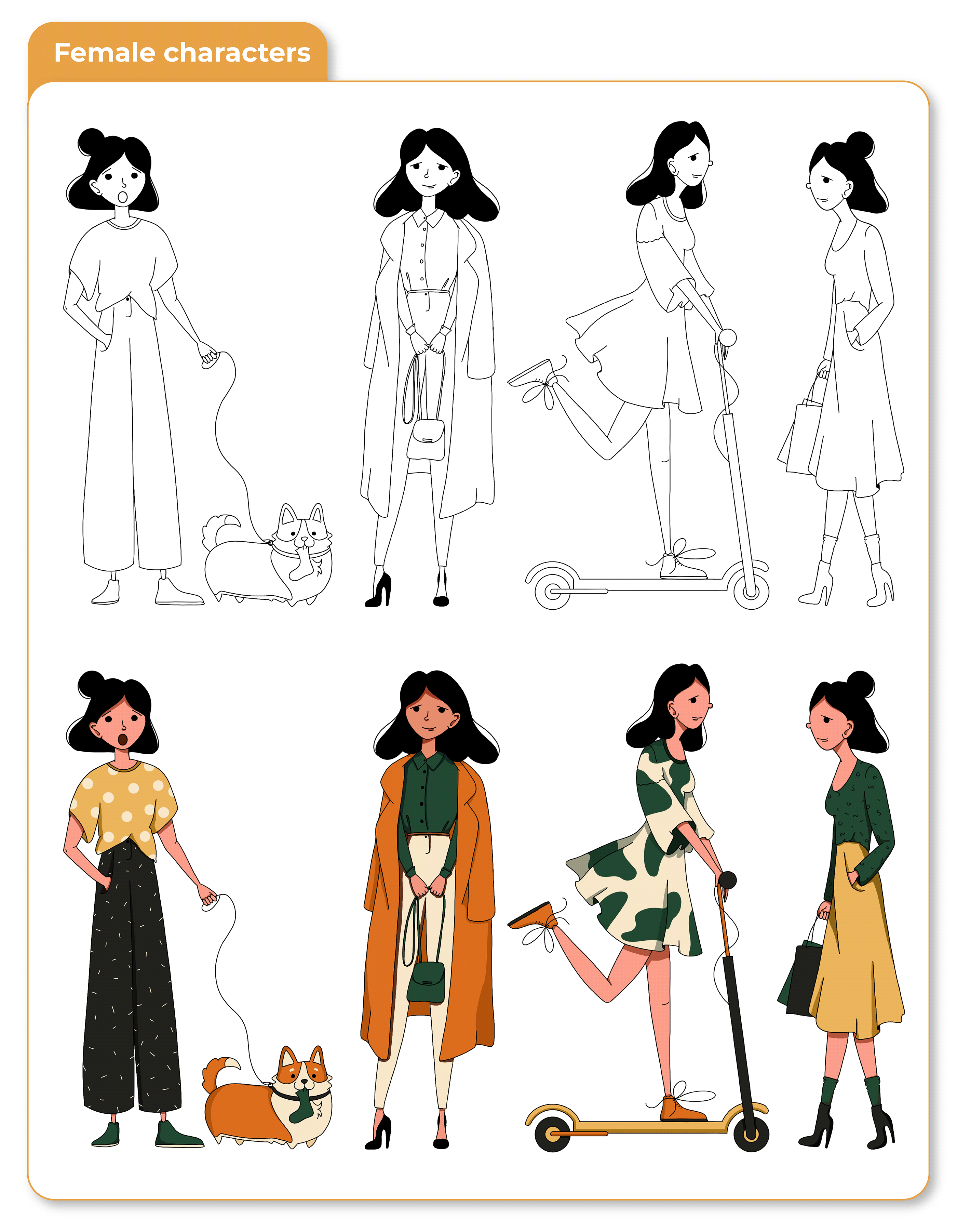 Flat Body Illustration adobe adobe illustration branding design flat body illustration graphic design illustration logo tshirt ui vector