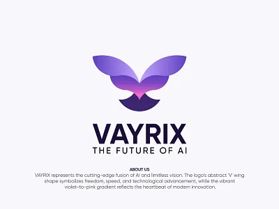 VAYRIX – AI & Future Tech Brand Identity Design ai logo artificial intelligence brand identity branding corporate identity cyber data science future tech graphic design innovation letter v logo design logomark machine learning modern logo monogram software startup tech logo technology