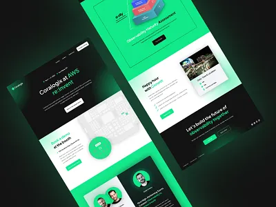 Coralogix - AWS Event Landing Page branding design graphic design heirachy typography ux web design