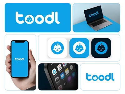 Toodl - Baby Care Brand Logo app icon app logo branding design flat graphic design illustration logo minimal