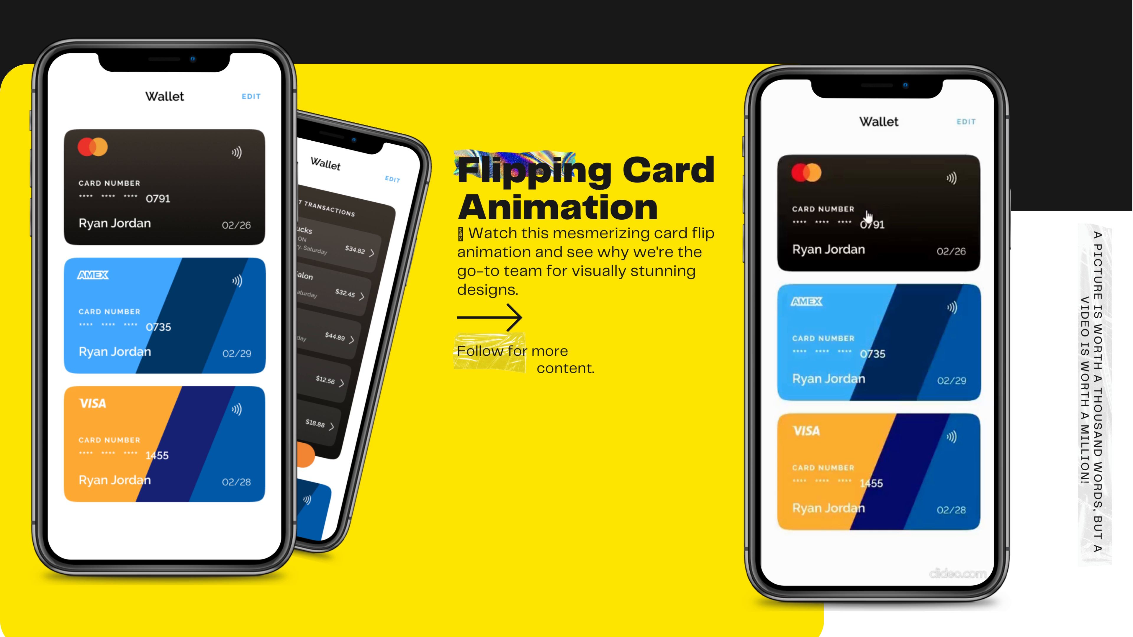 Flipping Card Animation. Concept UI Prototype in Figma. by Deepak kumar ...