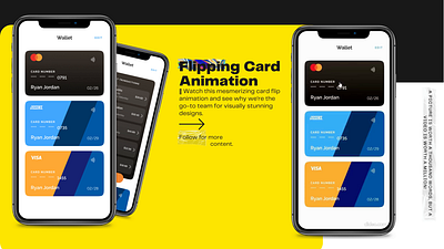 Flipping Card Animation. Concept UI Prototype in Figma. app branding design graphic design illustration logo typography ui ux vector