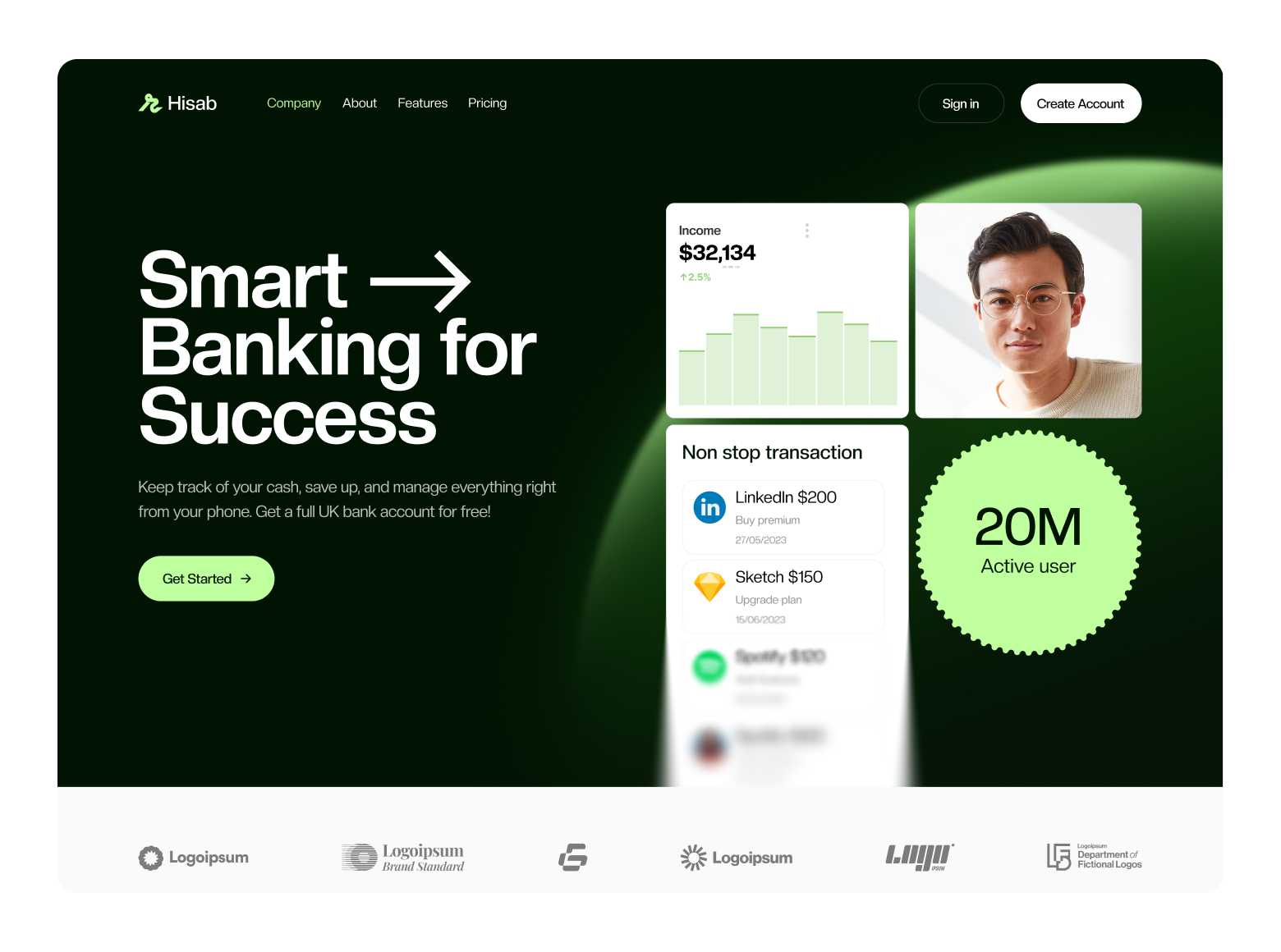 Example service media