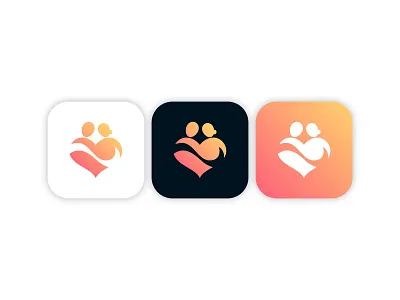 Dating App logo app icon app logo branding design flat graphic design illustration logo minimal