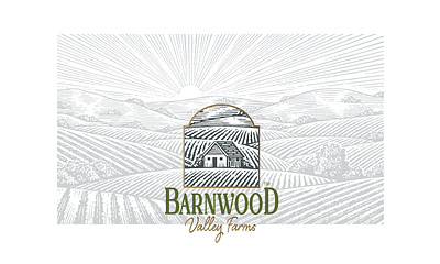 Barnwood Valley Farms Brand Identoty by Steven Noble artwork brand identity branding design engraving etching icon illustration line art linocut logo logos scratchboard steven noble visual identity woodcut