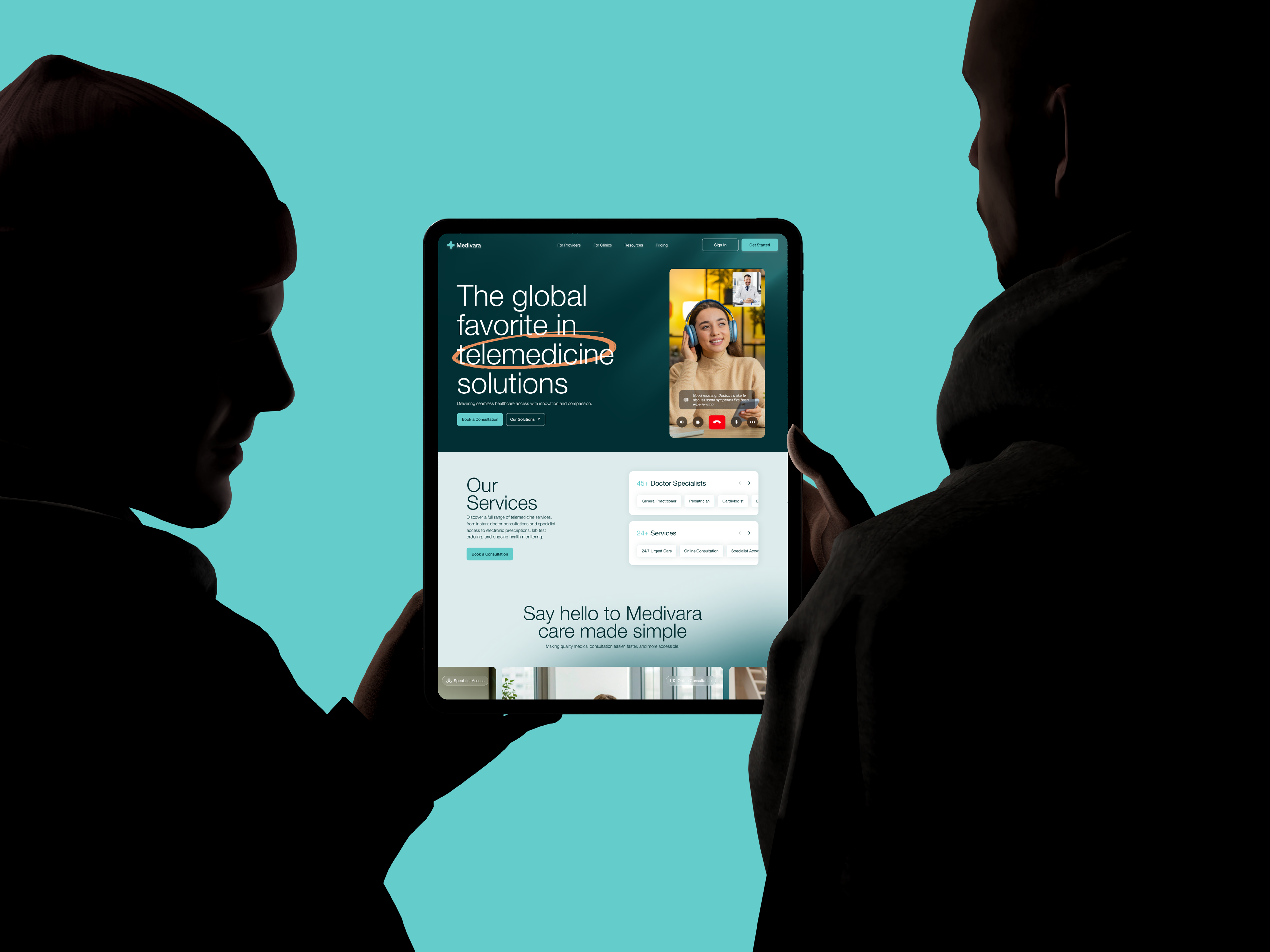 Telemedicine Health Platform 3d animation branding design figma graphic design illustration logo motion graphics typography ui ux vector