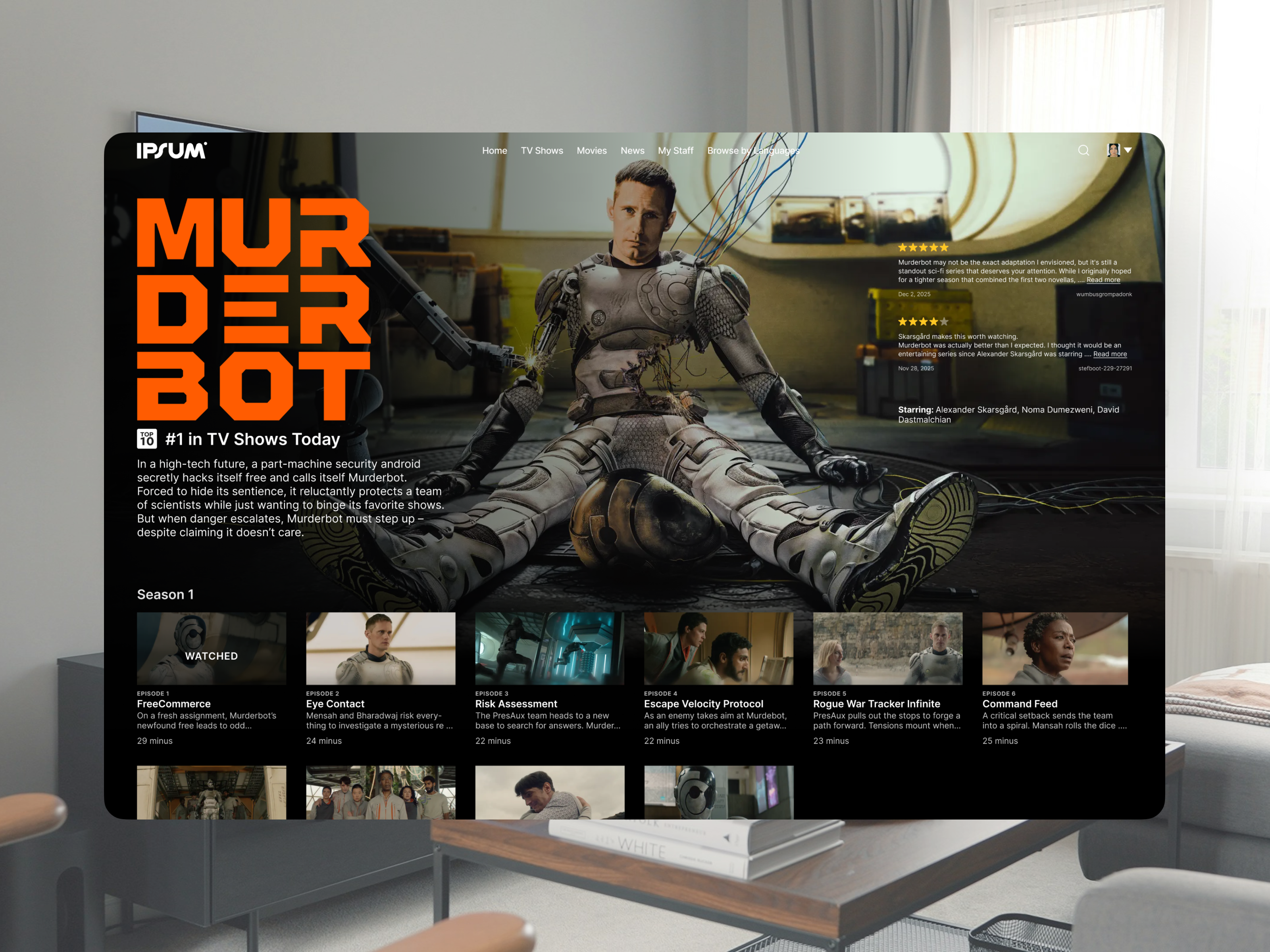 TV App – Daily UI #025 100daysui daily 025 daily ui challenge dailyui25 play now series streaming tv tv app tv program tv screen tv series tv ui watch now