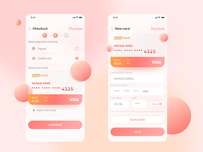 Credit Card Checkout ui