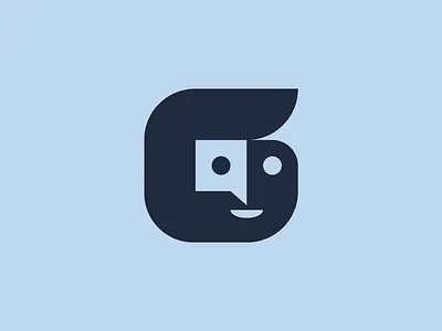 Minimalist G Letter Face. awesome logo clean logo dual meaning face flat logo g letter geometric graphic design iconic letter mark lettering logo logo apps logo ideas logo inspiration minimalist negative space square typography unique