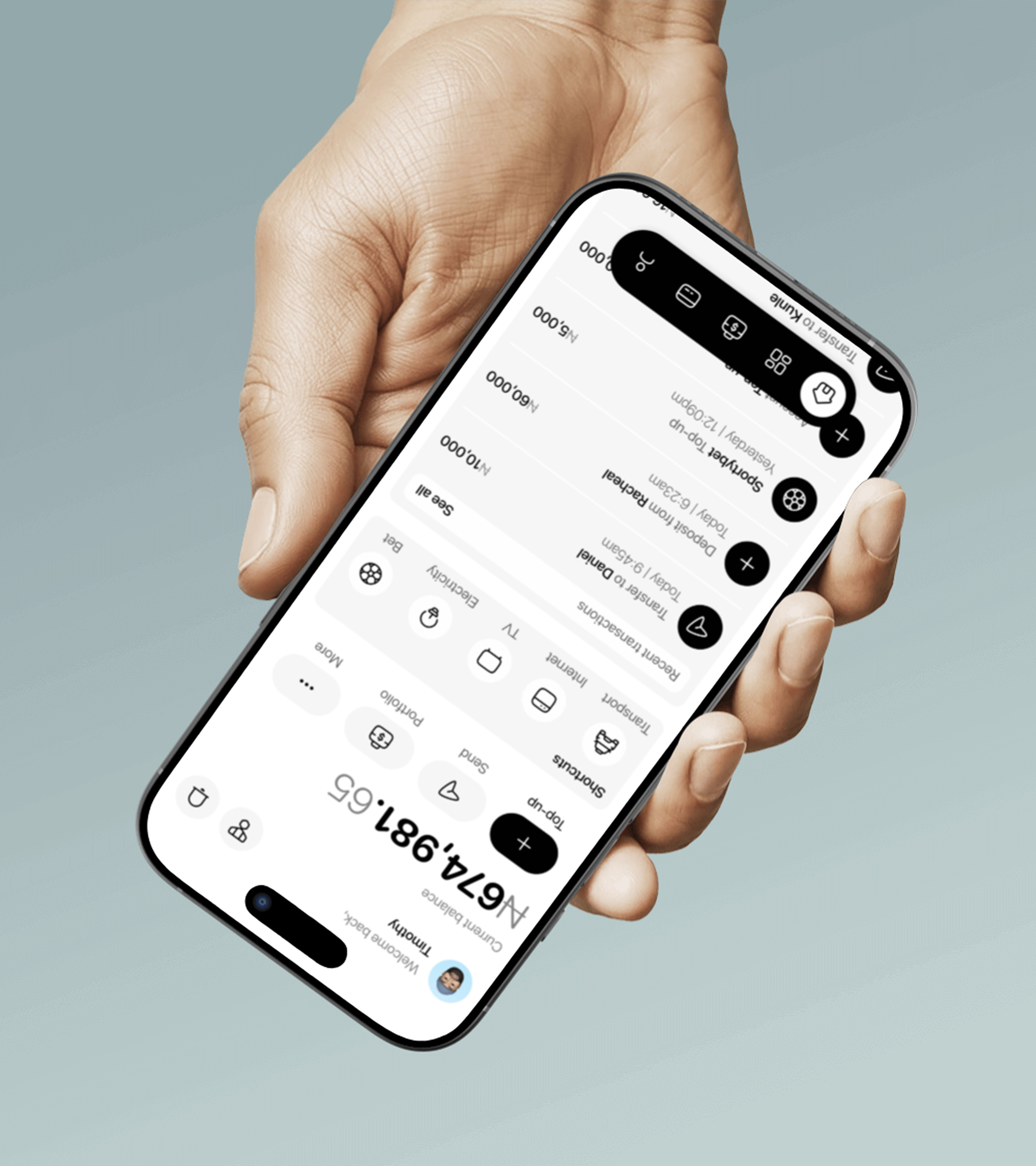 Bold MFB fintech mobile app ui design