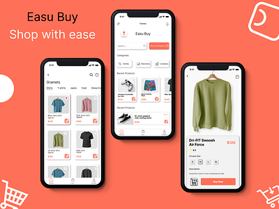 Clothing store a store branding clothing store mobile app ui ux welcome interface