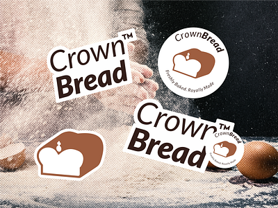 Crown Bread Logo and Visual Design brand branding bread crown culture design graphic design inspiration italian logo modern royal taste trend vector wheat