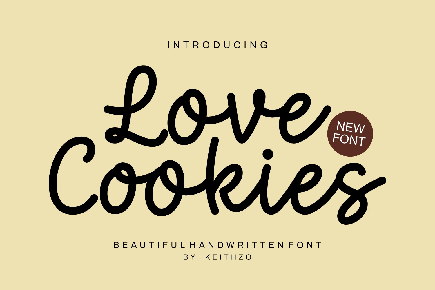 Love Cookies - Handwritten Font branding business font calligraphy calligraphy font craft font cricut font design font font design handwritten handwritten font logo logo font monoline script font type design typeface typography