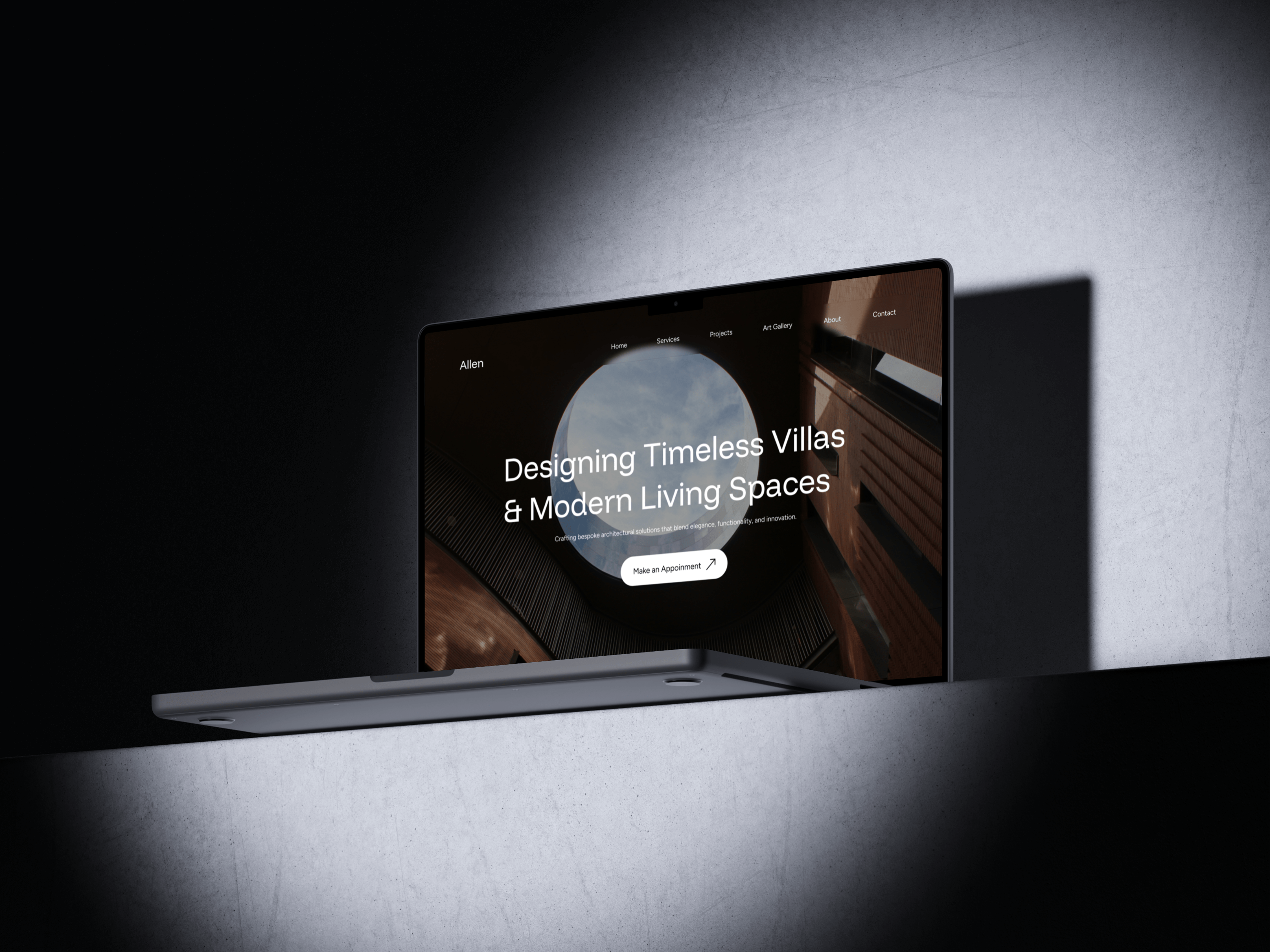Modern Architecture Portfolio Website aesthetician ui architecture architecture website black and white ui branding clean ui design figma landing page minimalist modern portfolio portfolio website ui ui design uiux user interface user interface design webdesign website websiteui