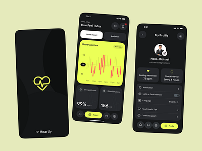 Health Care Mobile App Design app design agency app screen design dark theme doctor booking app doctor mobile app health health app health care health care mobile app design healthcare app heart care heart tracker app helthnest hospital medical app medical ui medicare app ui medicine care mobile app ui ux
