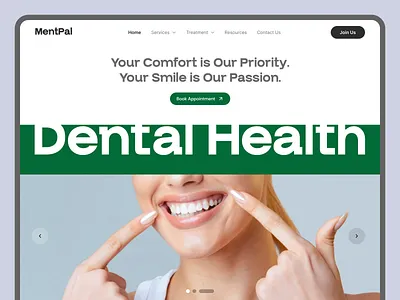Dental Care Website UI Concept best web uiux dental web ui dental website design dental website uiux figma designer figma ui figma ui design framer website healthcare website interface medical website minimal modern web uiux pharmasists website ui design web