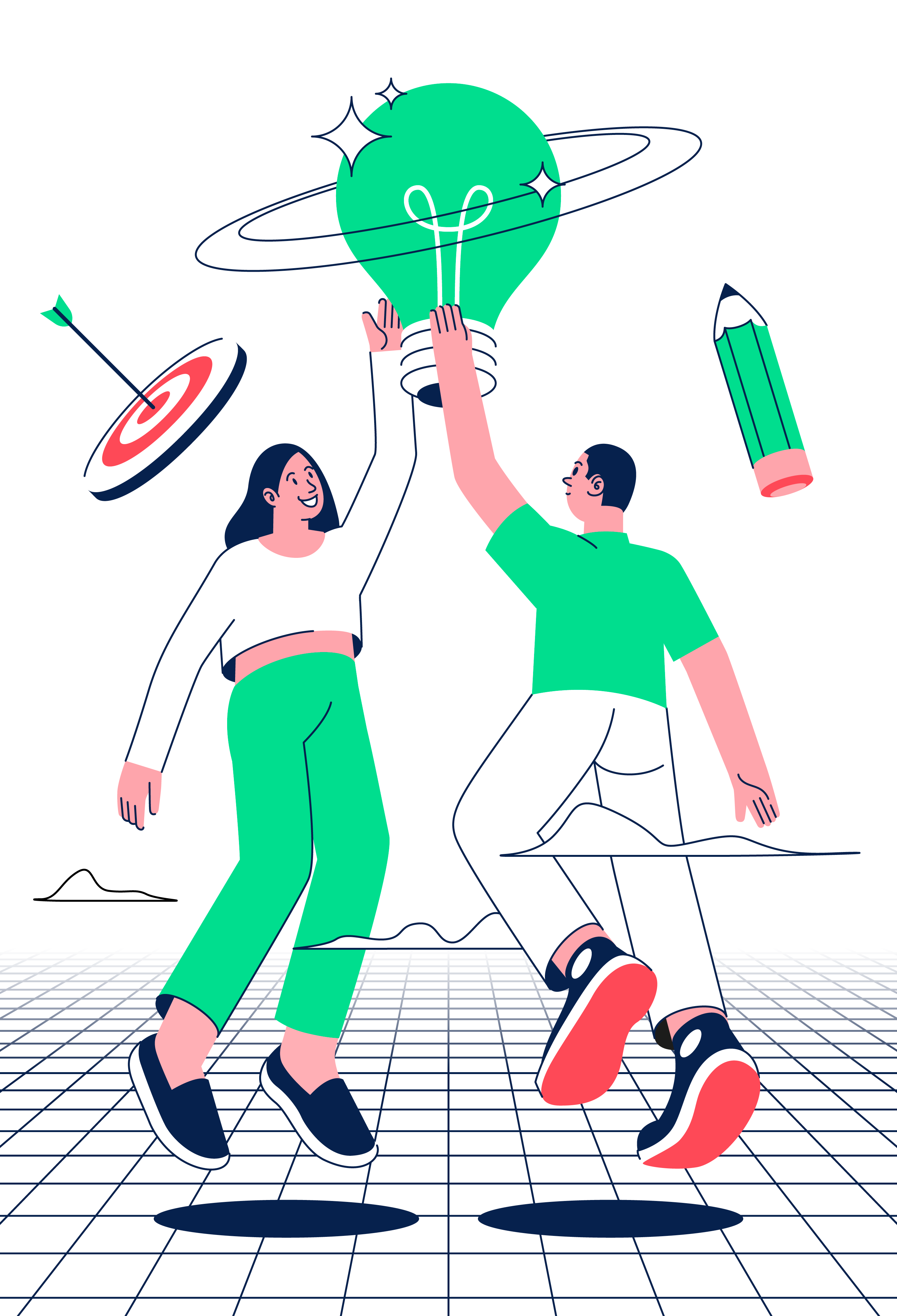 Idea Catchers digital illustration graphic design illustration ui ux vector