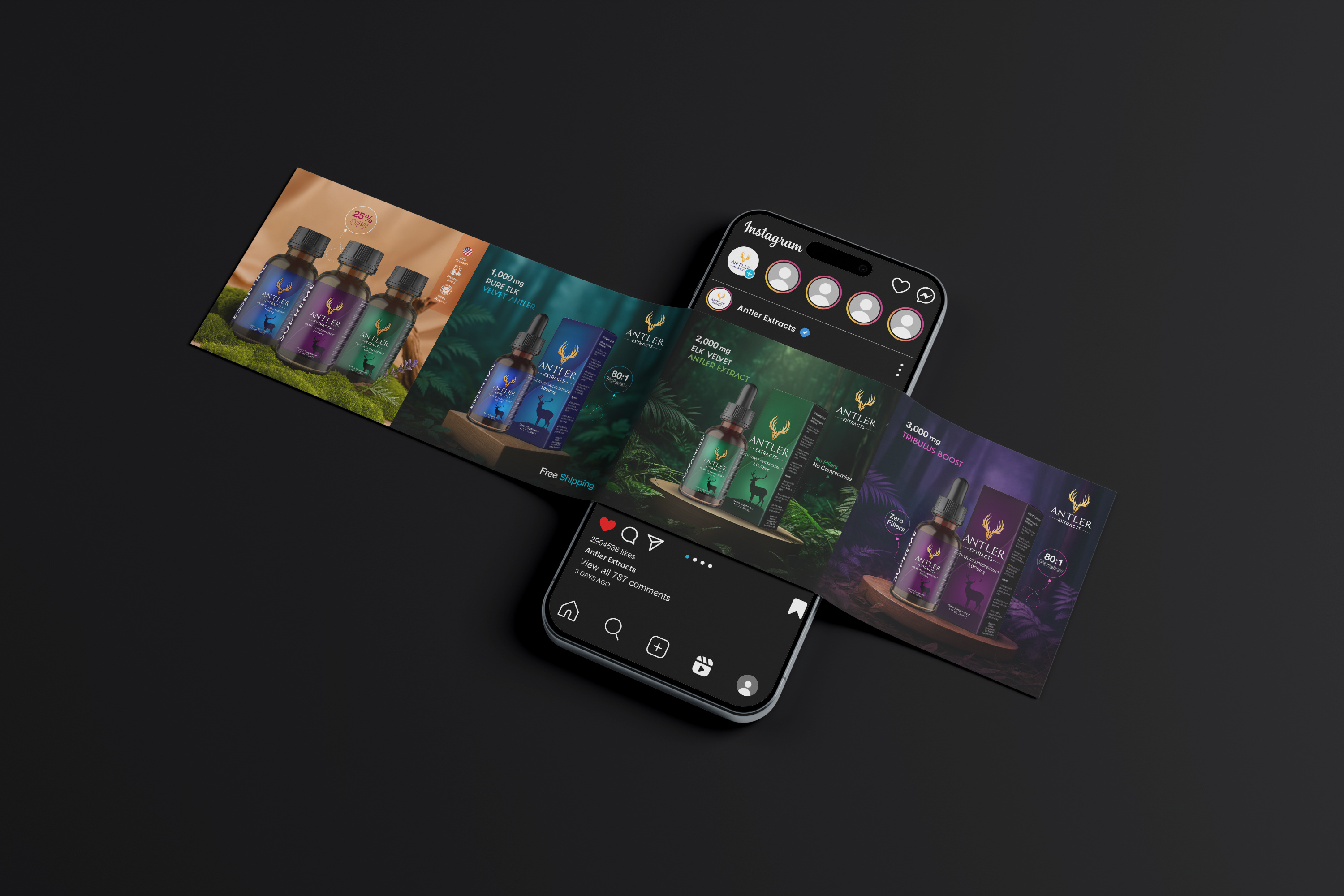 Antler - Social Media Posts branding branding and identity ecommerce gamer app gamers gaming gaming app graphic design logo logo design logodesign mobile design post poster design social media social media post design story