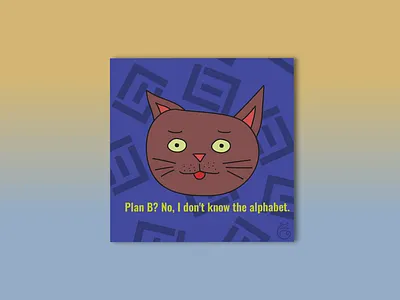 Catface Moods — Don't know the alphabet branding design graphic design illustration vector