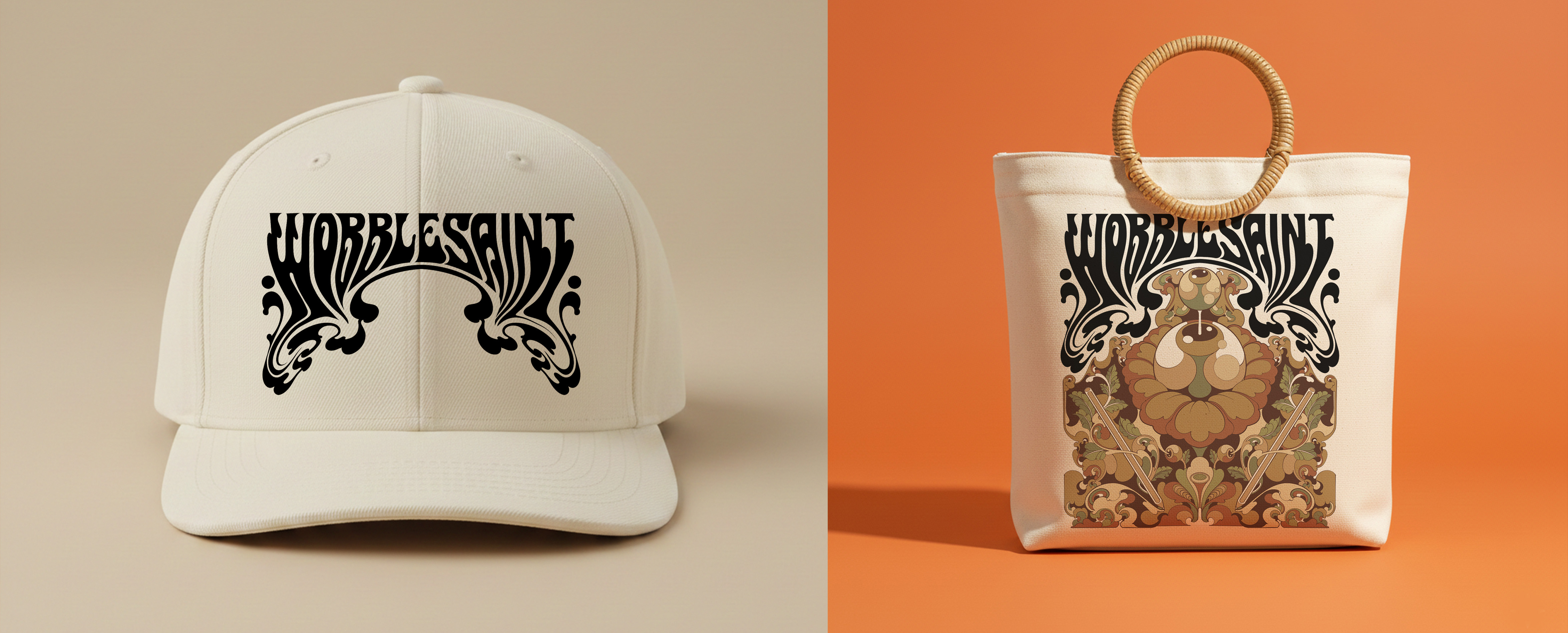 Example of Unique Vintage Retro Psychedelic Logo