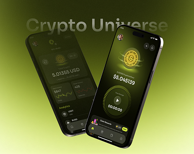 KryptoPulse — Real-Time Earnings & Smart Crypto Tracker appdesign branding crypto cryptoapp cryptodashboard cryptotracking cryptouniverse cryptowallet darkui dividends tracker earningstracker figma finance fintech ui fintechdesign glowui iosapp mobileui uidesign uxdesign