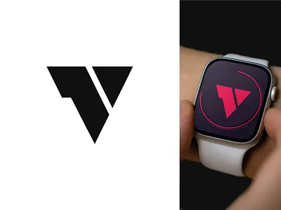 Modern & Minimal Letter V Logo Design abstract shape branding design geometric logo graphic design icon logo logo design logo for sale minimal v latter monogram logo tech logo v icon v latter mark v logo v logo design v minimal logo