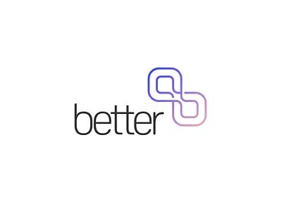better - Logo Design abstract app block branding business company crm customer entertaiment geometric logo design logomark management modern scheduling simple software square symbol tech