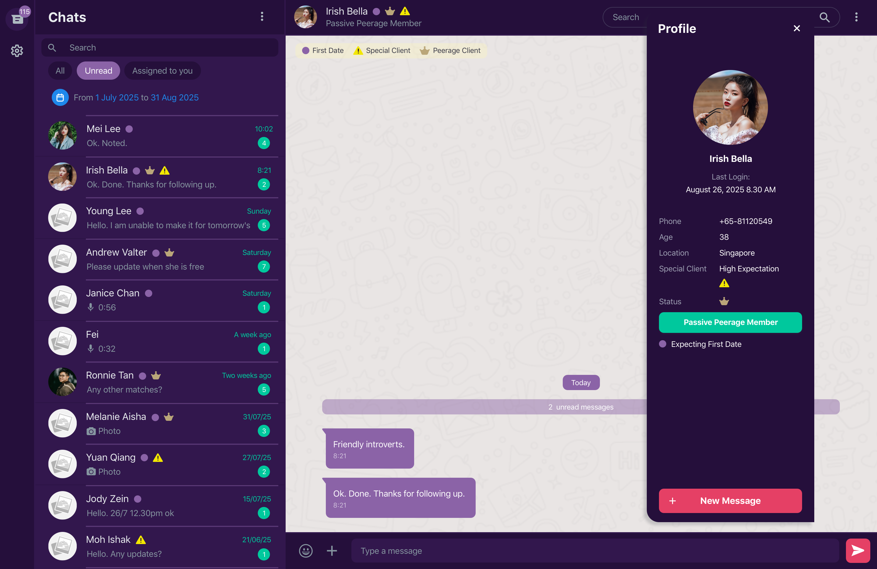 Customer's Relationship Management Chat app branding design graphic design illustration logo typography ui ux vector