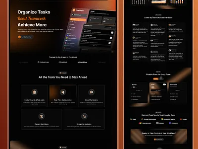 Modern SaaS Landing Page landing page logo ui ux web ui website ui