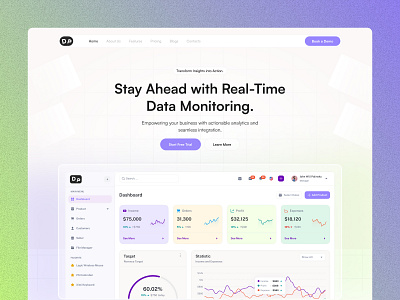 SaaS website design landing page saas saas ui ui ui design ux design web ui website ui