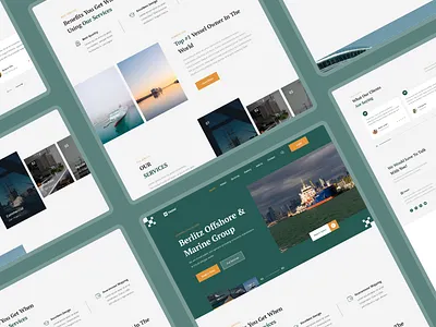 Vessel - Vessels Operator Website branding companyprofile design homepage landingpage ui uidesign uiux uxdesign uxui vessel webdesign website