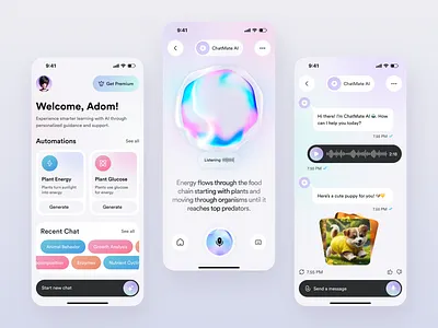 AI Chatbot Mobile App Interface Design ai assistant ai chatbot ai chatbot app ai mobile app ai tools app app design artificial intelligence chatbot design chatbot interface chatbot mobile app mobile mobile app mobile app design mobile app ui mobile design mobile ui open ai voice interface website ai