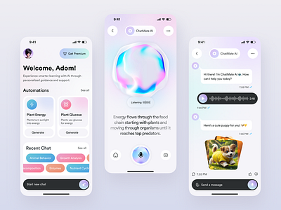 AI Chatbot Mobile App Interface Design ai assistant ai chatbot ai chatbot app ai mobile app ai tools app app design artificial intelligence chatbot design chatbot interface chatbot mobile app mobile mobile app mobile app design mobile app ui mobile design mobile ui open ai voice interface website ai