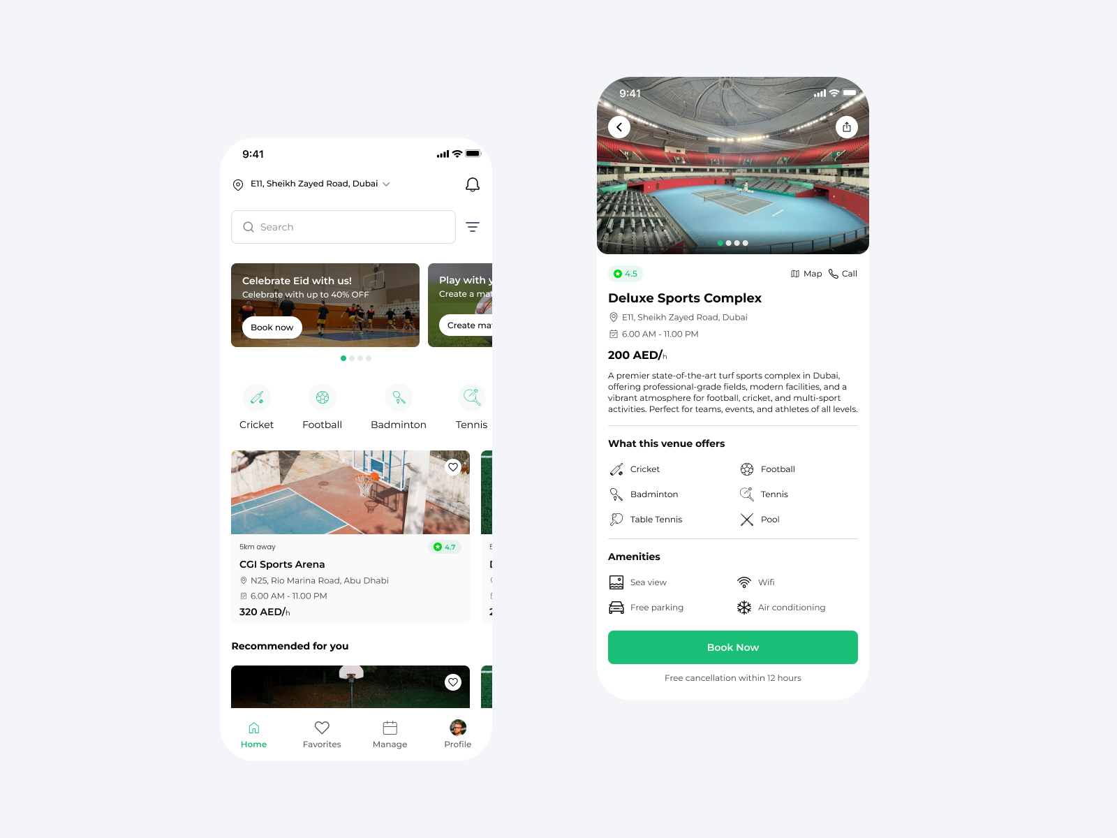 Turf Booking App - UI Design Concept app appdesign booking court fignma graphic design interface manage sports turf ui uiux ux
