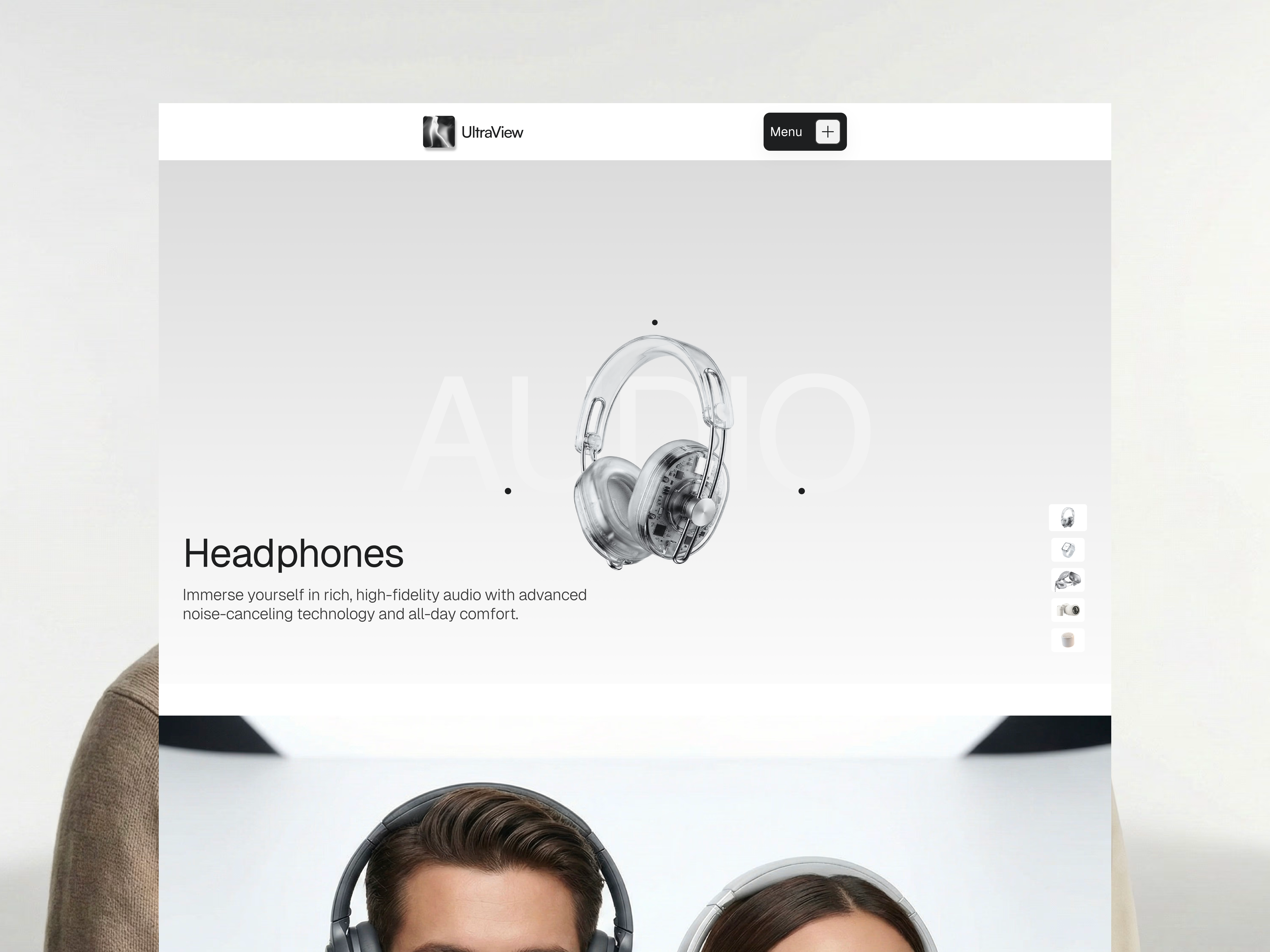 UltraView · Cinematic Product Showcase & E-Commerce 3d animation branding figmadesign framer graphic design logo motion graphics nocode product design ui uidesign uxinspiration uxuidesign web design web development webdesign webdevelopment