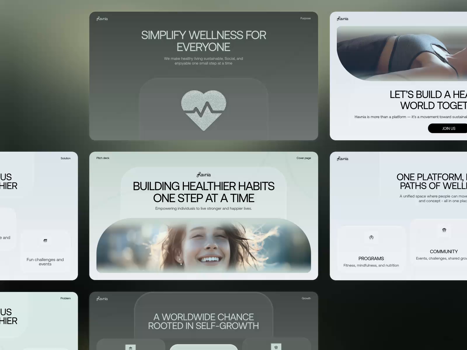 Example of Pitch Deck Presentation Design Per Slide