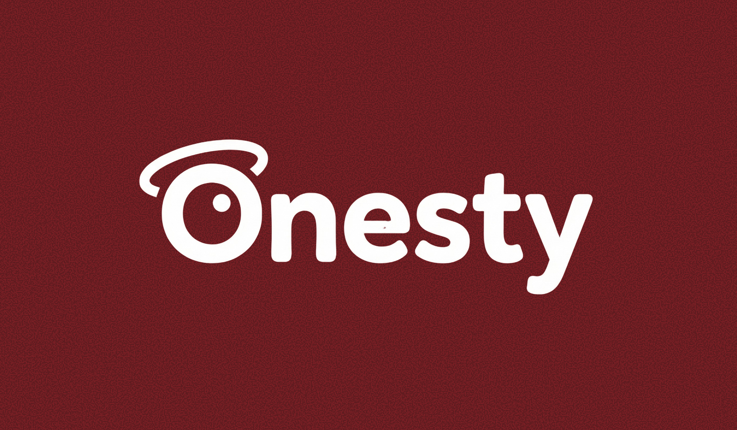 Onesty - Brand Logo Concept branding clean clothing logo maroon onesty simple