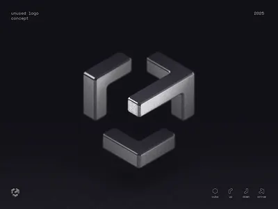 Arrow + Brackets 3D Logo Animation 3d ai animation blockchain branding cloud crypto esports fintech gaming gradient hosting icon identity lepisov logo motion spline tech web3